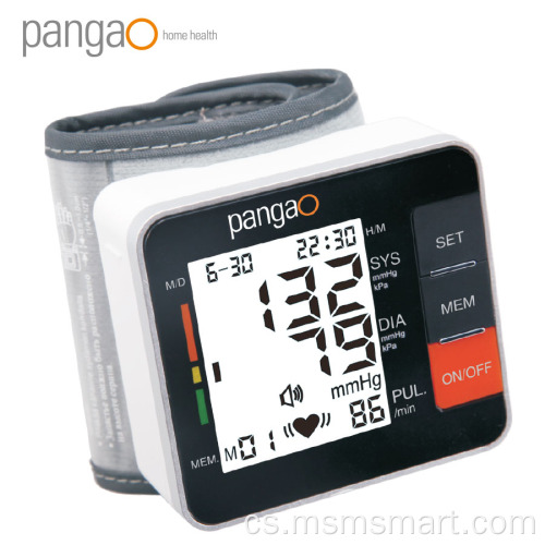 Monitor krevního tlaku na zápěstí pro měření krevního tlaku